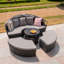 Bobbylee Garden Outdoor Rattan Day Bed With Cushions And Raincover-124653206