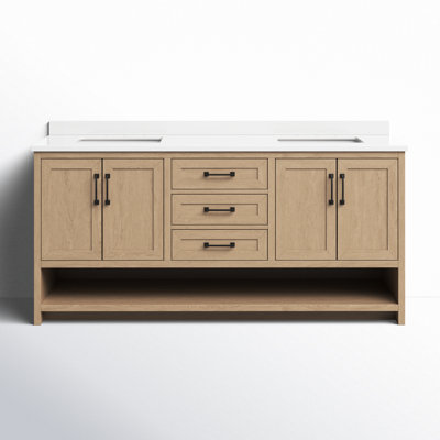 Ensemble de meuble-lavabo double 72 po Wellsville