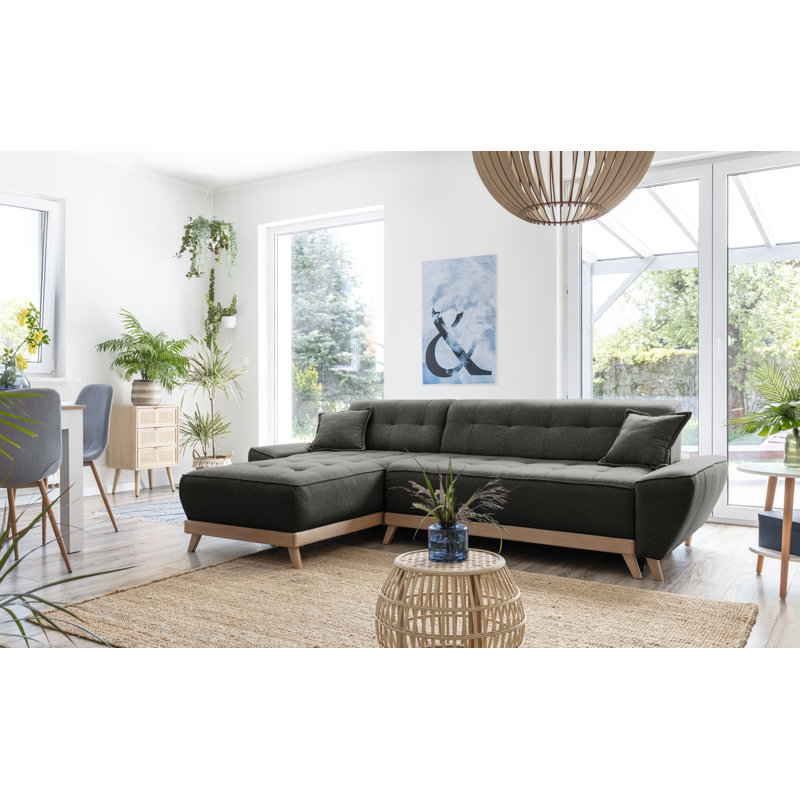 Dazzling Daisy Corner Sofa Bed, Anthracite