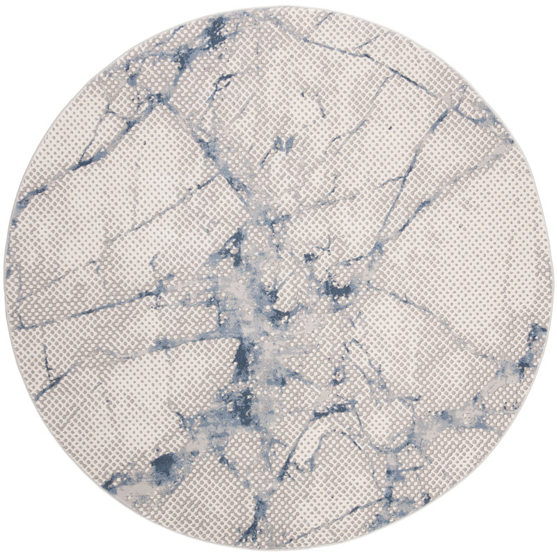 Ramon Performance Abstract Rug, Round 6'7"
