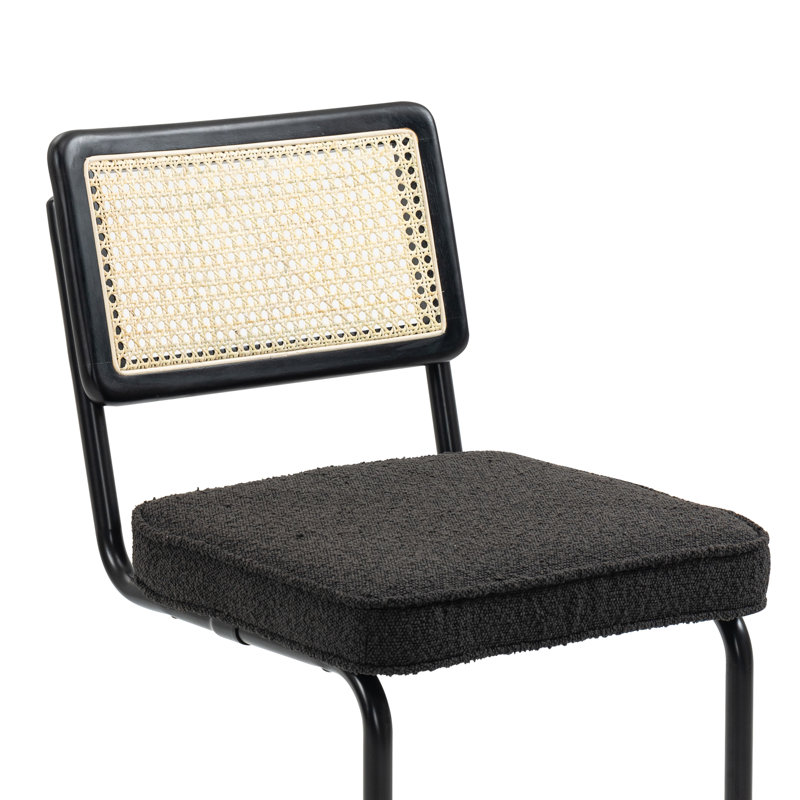 Tabouret de comptoir Avalyna, Tabouret de comptoir (siège d'une hauteur de 26 p, Noir, Noir