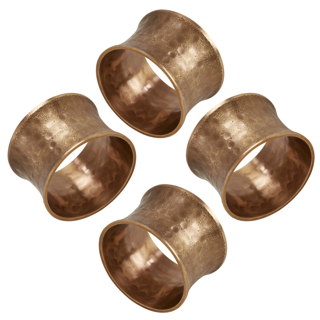 Napkin Ring Collection Brass Napkin Ring (Set of 4) Saro
