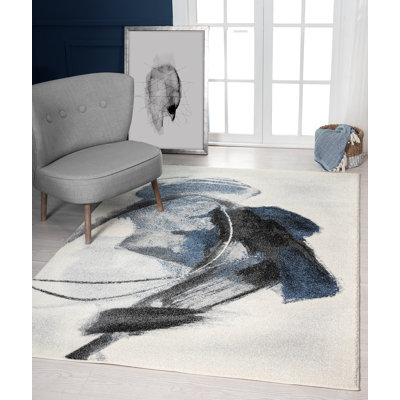Tapis bleu Fitzgerald