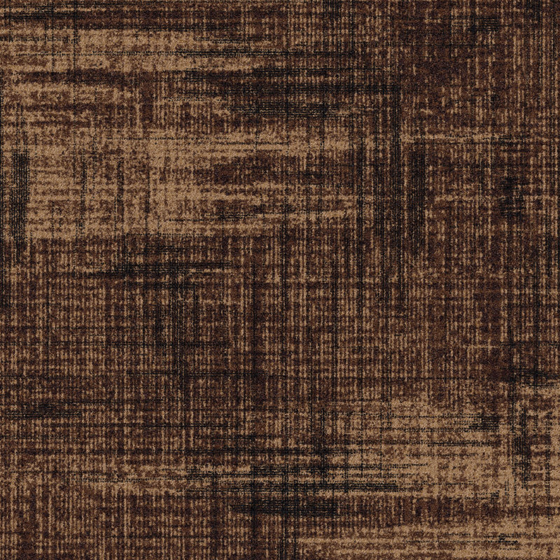 Residency Simply Casual Brown Abstract Area Rug, Rectangle 7'8" x 10'9"