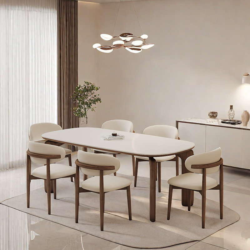Ensemble de salle à manger rectangulaire Shelisa, H 29,5 po x L 62,9 po x l 31,4 po, Brun
