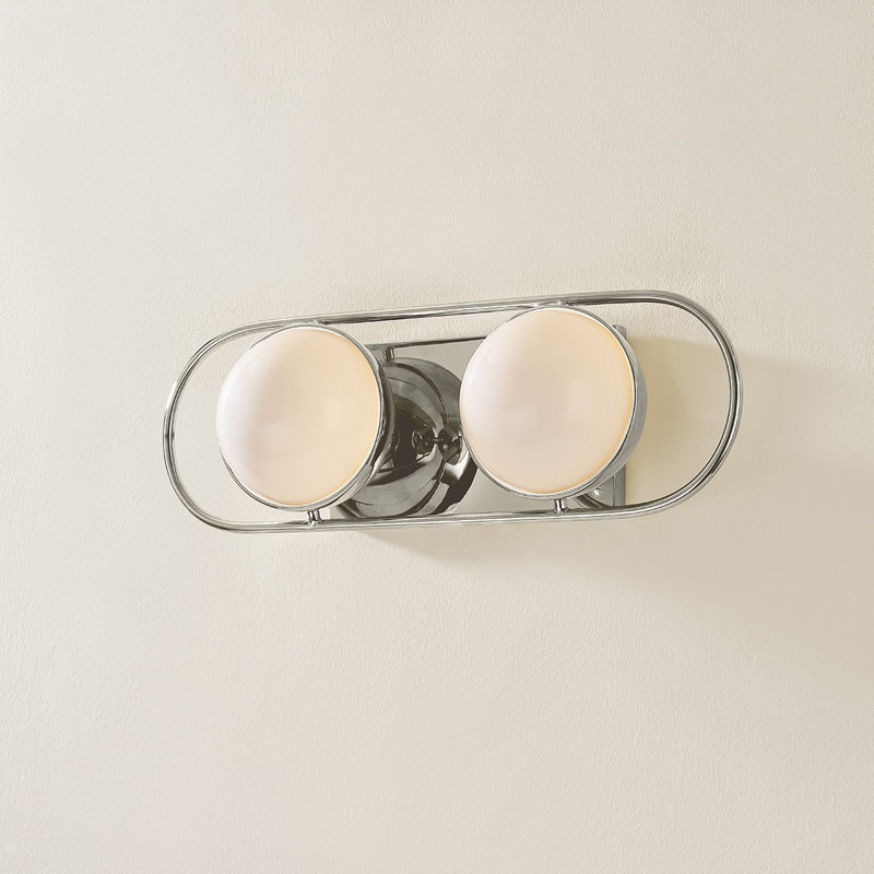 Amy 2 Light Bath and Vanity, Polished Nickel