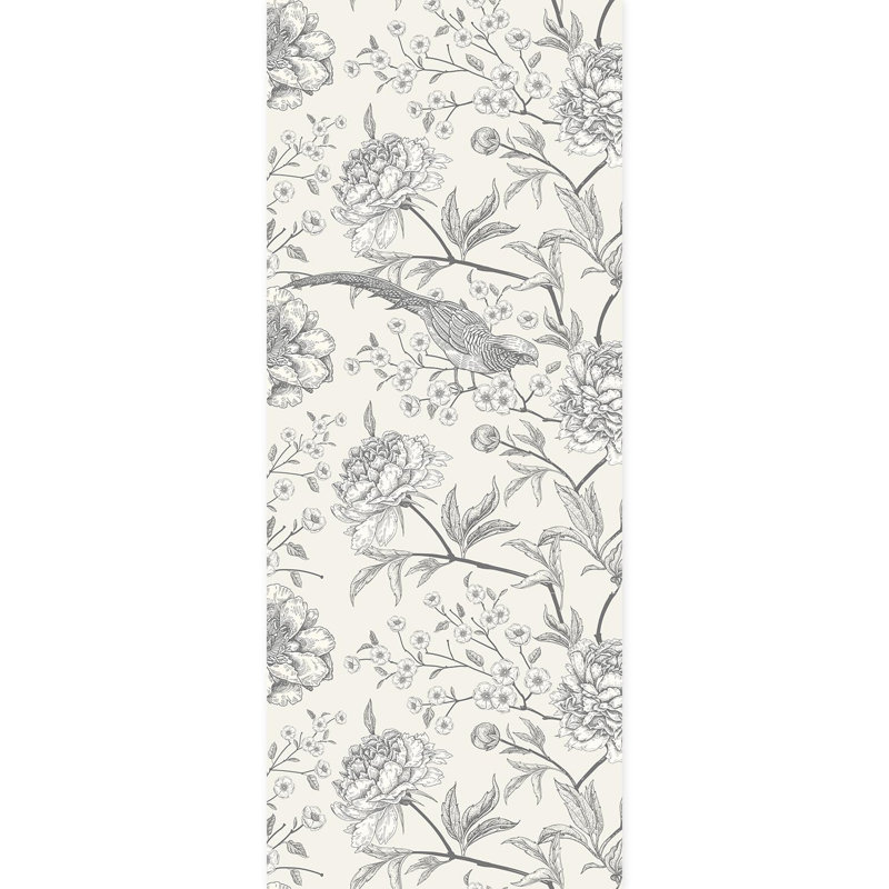 Bordure florale pelez et collez, L 120 po x l 48 po