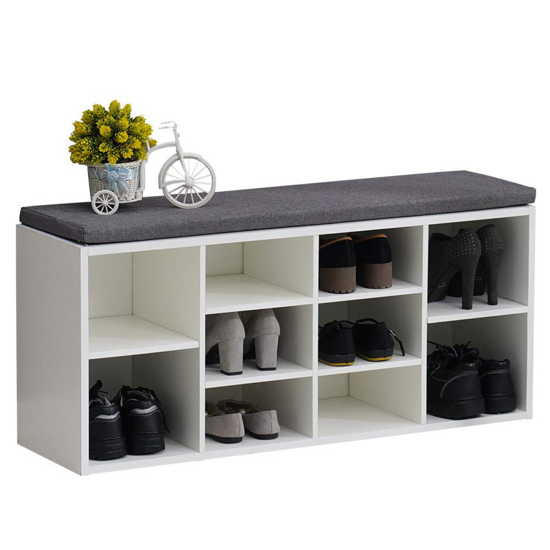 10 Pair Shoe Storage Bench
