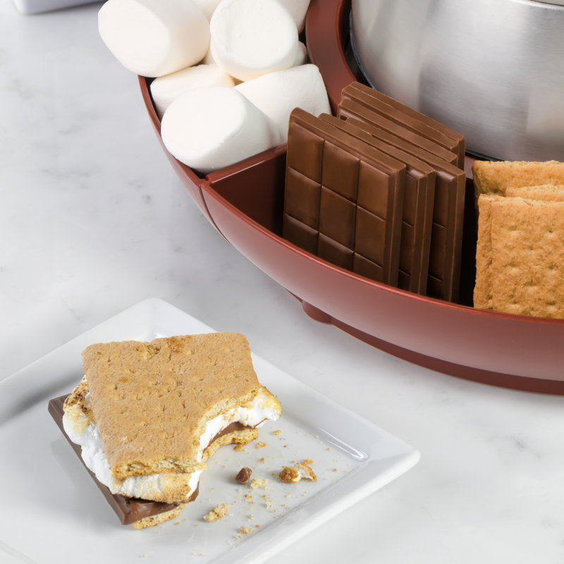 Nostalgia Electric Stainless Steel S'mores Maker