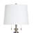 Glass Table Lamp - Wellen - White Shade