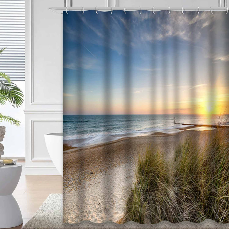 Rideau de douche Sunset Beach, L 72 po x l 72 po