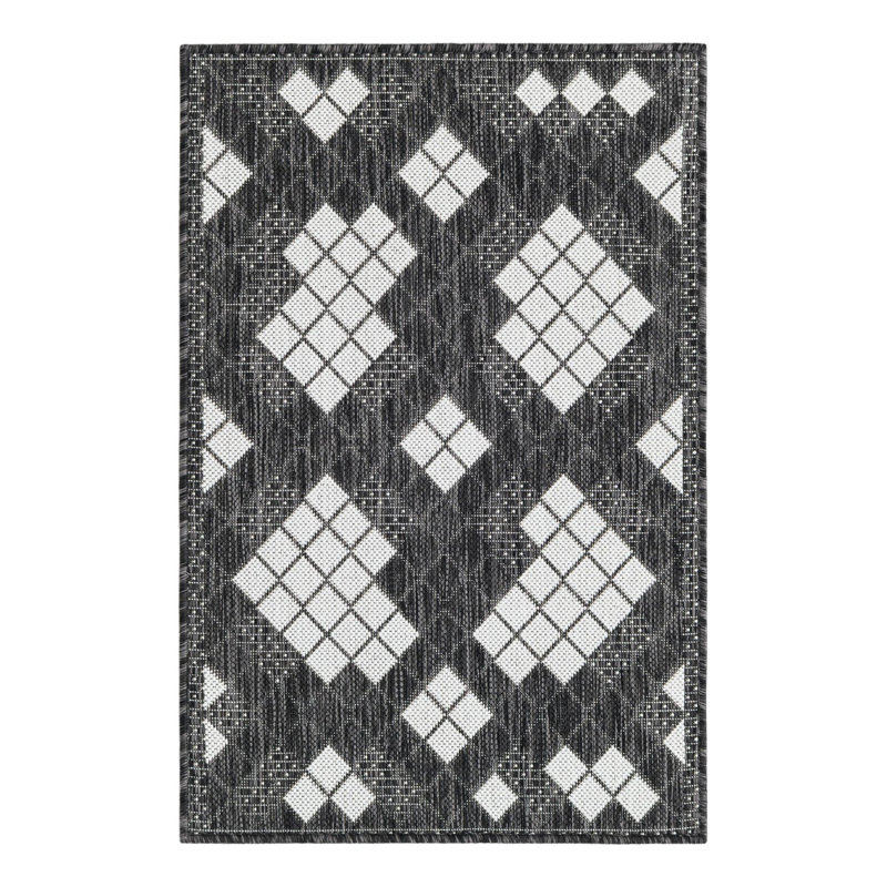 Geometric Indoor / Outdoor Rug, Rectangle 2' x 3'1"