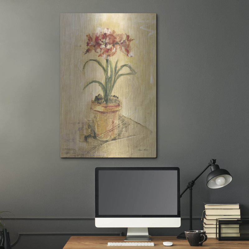 Art mural en bois August Secret® «Secret Amaryllis 1» par Cheri Blum, H 36 po x l 24 po