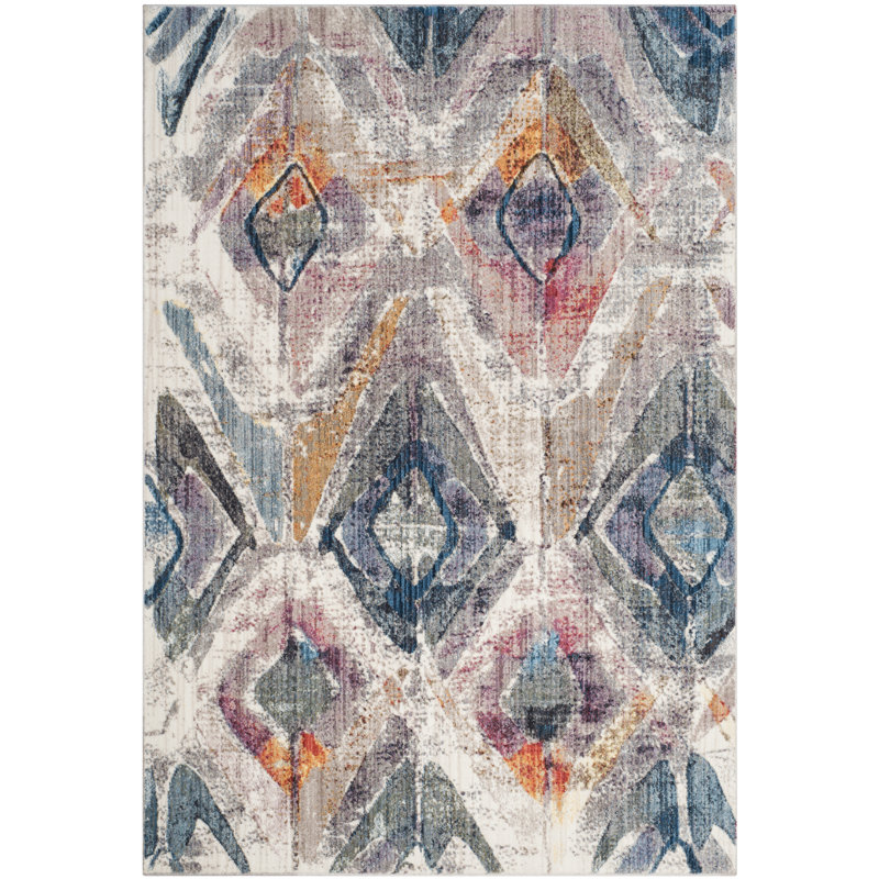 Taulbee Ikat Hand Woven Area Rug, Rectangle 155 x 229 cm