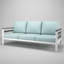 Canapé d'extérieur en métal avec coussin Sunbrella Townsend-114247080