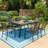 Argyri 6 - Person Patio Dining Set with Extendable Rectangular Table