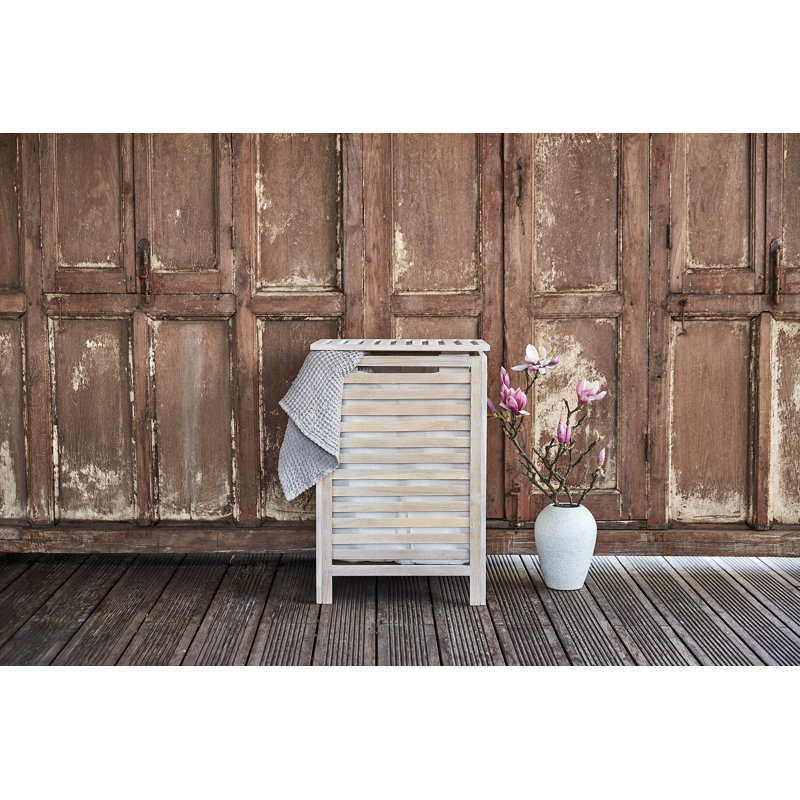 Norway Wood Cabinet Laundry Hamper