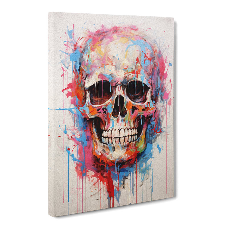 Skull Gestural - Print, 76cm H x 50cm W x 3cm D