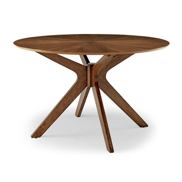 Mesa de comedor redonda de madera Crossroads 47" de Modway