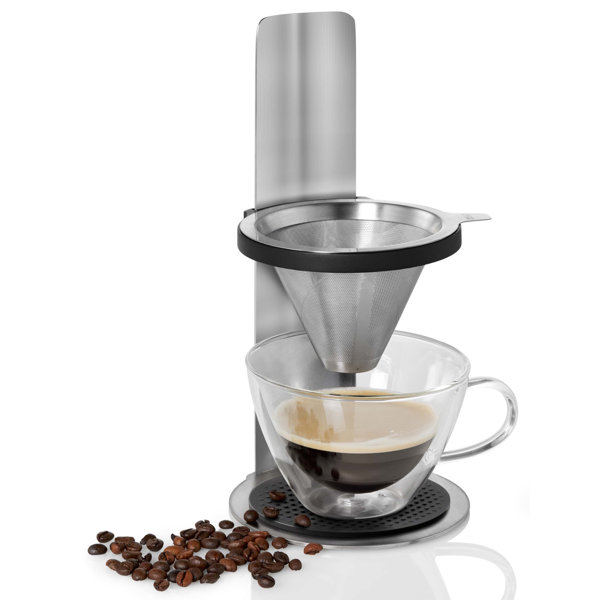 Cafetera de 1 taza AdHoc Mr. Brew, 10.5 pulgadas