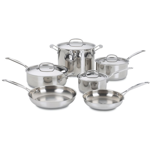 Juego de utensilios de cocina de acero inoxidable Cuisinart Chef's Classic de 10 piezas