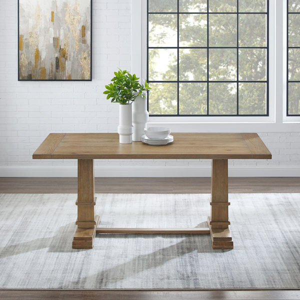 Mesa de comedor rectangular Heymann con caballete para 8 personas