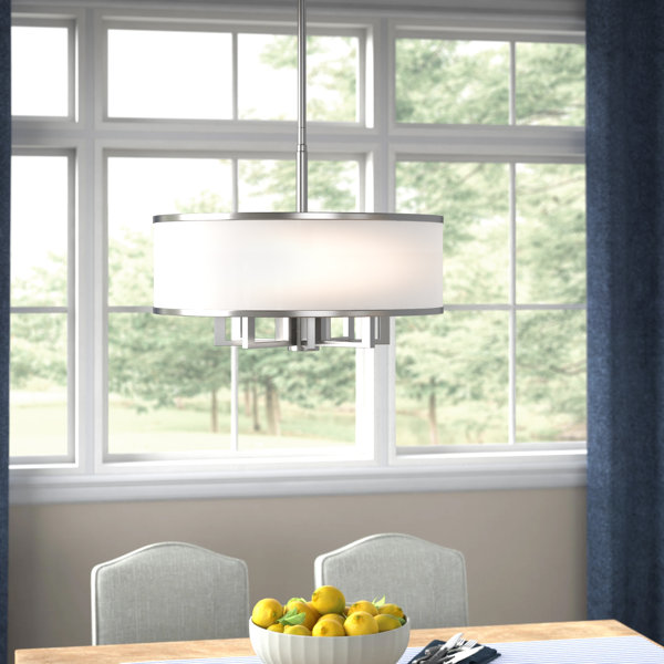 Candelabro de tambor Berthine 7 luces de acero regulable