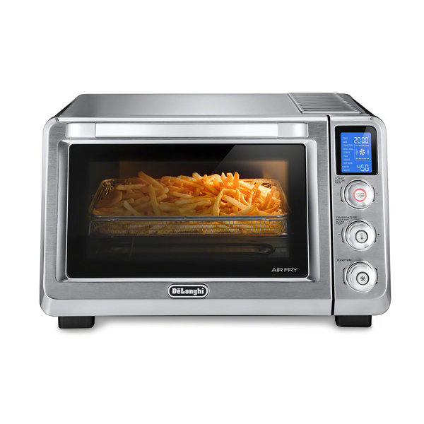 Freidora de aire digital De'Longhi 10 en 1, horno tostador de convección real con luz interna