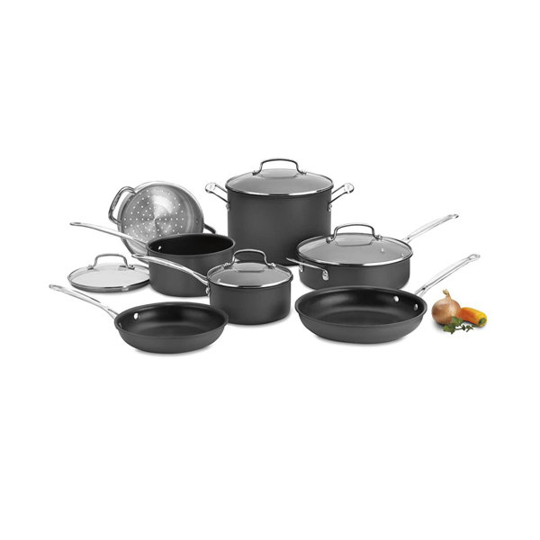 Set de utensilios de cocina antiadherentes de anodizado duro Cuisinart Chef's Classic de 11 piezas