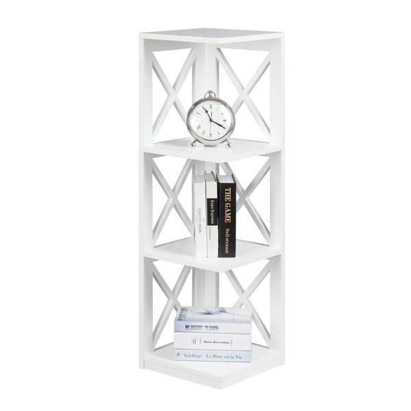 Estante esquinero Darek de 38.5" de alto x 12" de ancho