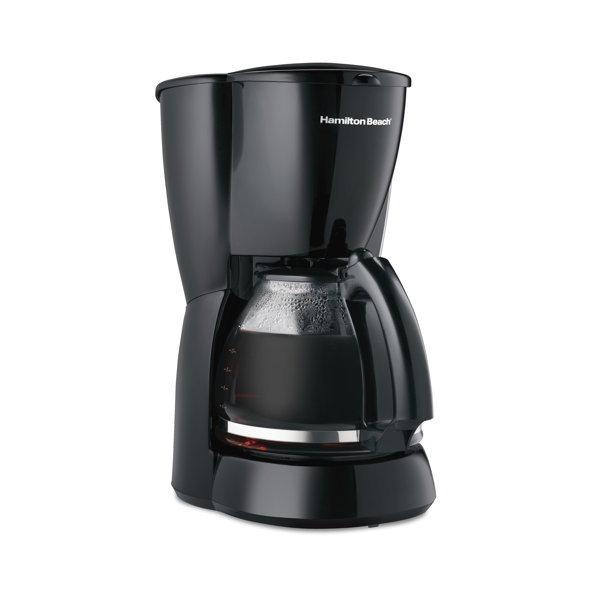 Cafetera Hamilton Beach® de 12 tazas con jarra de vidrio, negra