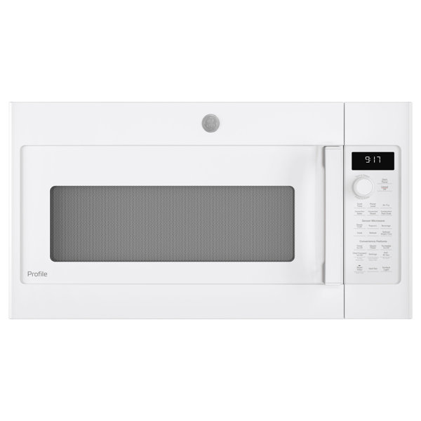 Horno microondas de convección sobre la estufa GE Profile de 1.7 pies cúbicos