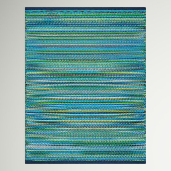 Alfombra reversible a rayas Ackley
