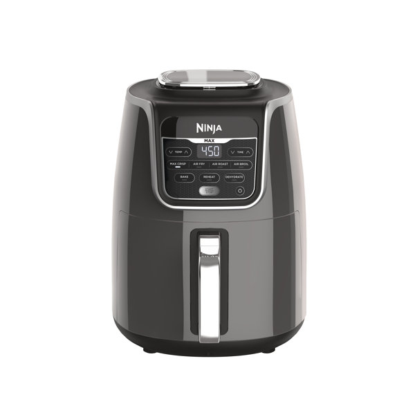 Freidora de aire Ninja Max XL con capacidad de 5.5 cuartos, funciones de cocinar, crujir, asar, hornear, recalentar y deshidratar, gris