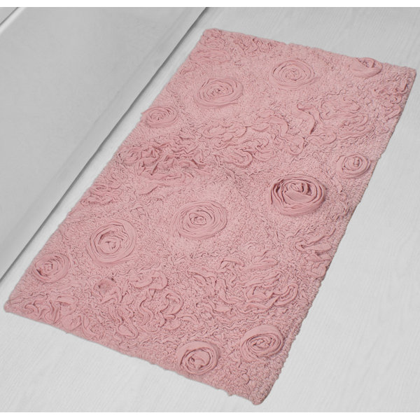 Alfombra de baño de algodón con diseño floral Schoenberger