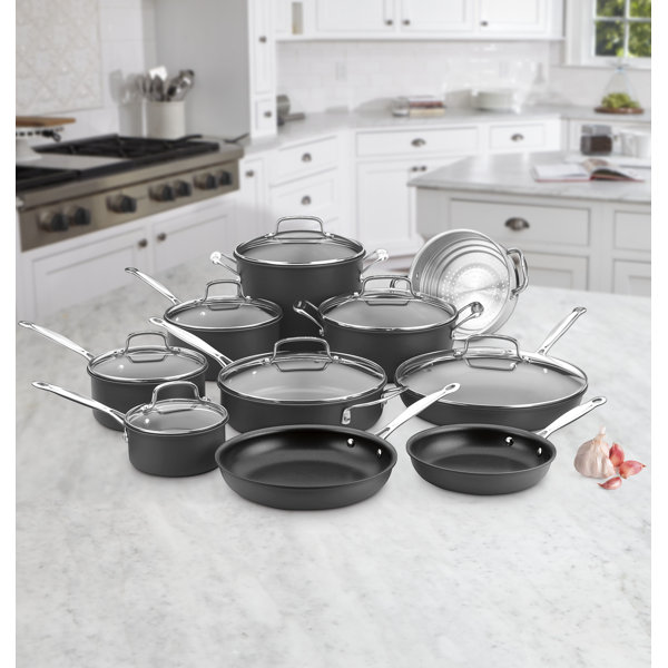 Set de utensilios de cocina antiadherentes de anodizado duro Cuisinart Chef's Classic de 17 piezas