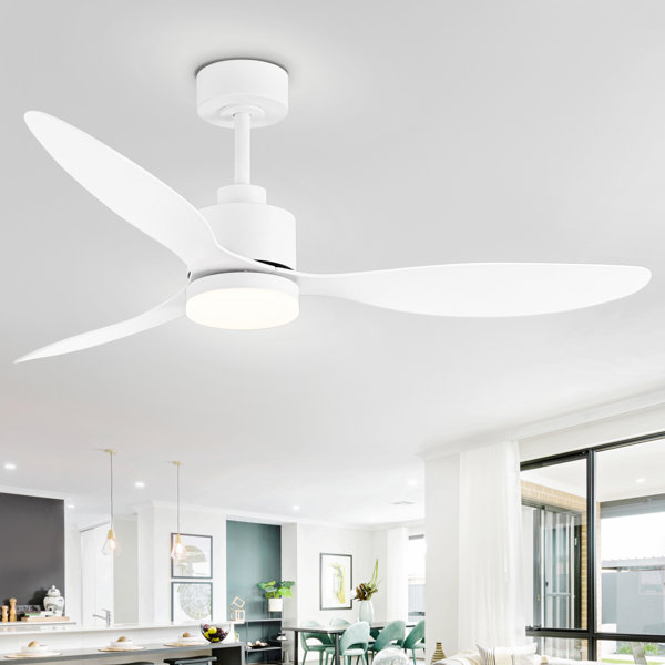 Ventilador de techo Loritta de 3 aspas con luz