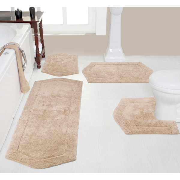 Juego de 4 alfombras de baño Morissette
