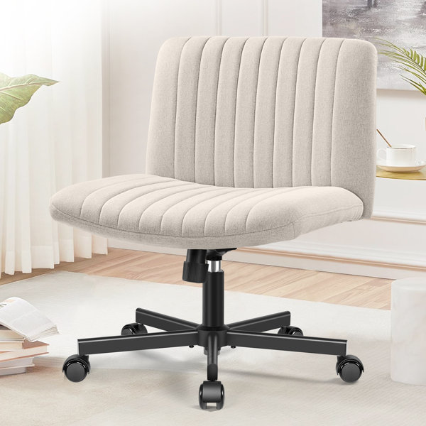 Silla de oficina de asiento ancho con ruedas
