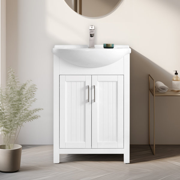 Boesch 24" Vanidad de baño individual con cubierta de cerámica