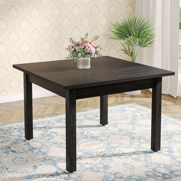 Mesa de comedor cuadrada de madera para 4 personas