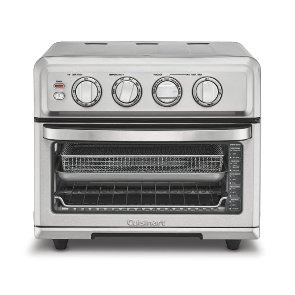 Freidora de aire Cuisinart + Horno tostador por convección, horno 8 en 1 con opciones de hornear, asar, gratinar y calentar