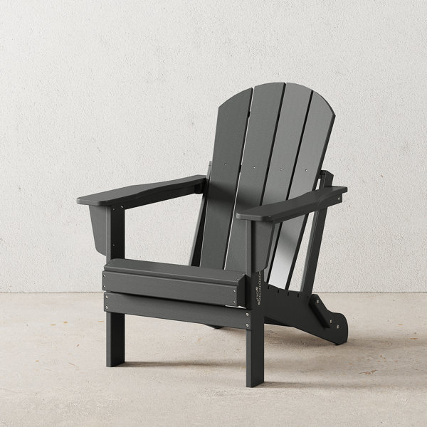 Silla Adirondack plegable para exteriores resistente a la intemperie Shawnna