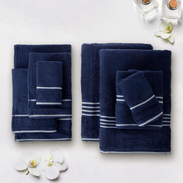 Set de Toallas Bremen de 8 Piezas - Accesorios de Baño de Algodón con 2 Toallas de Baño, 2 Toallas de Mano, 2 Paños y 2 Toallas de Manos