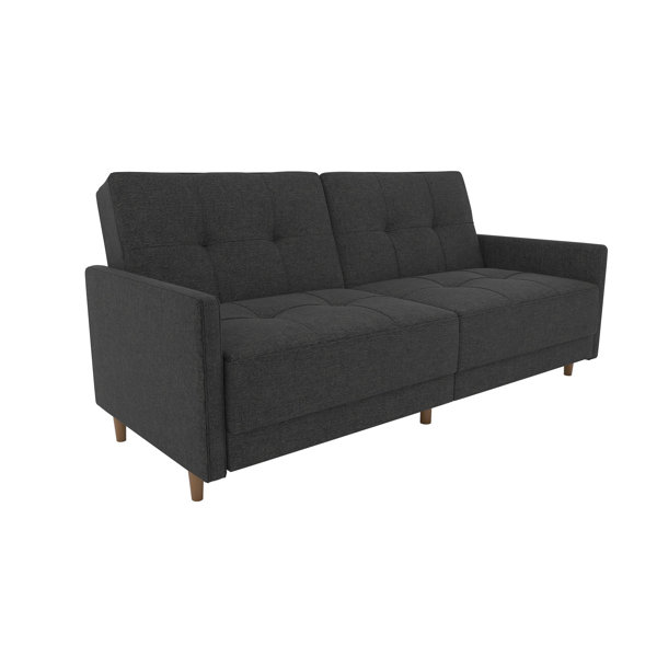 Sofá convertible tapizado Besnard Twin de 76 pulgadas
