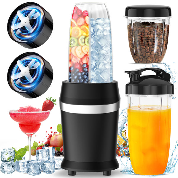 Licuadora de Smoothies de 12 Piezas, 1200W para Batidos y Smoothies con Vasos Portátiles de 23Oz, 32Oz, 37Oz