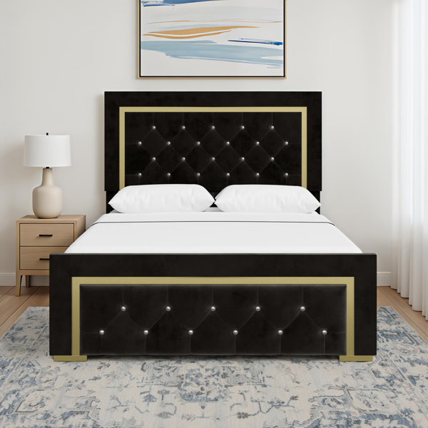 Cama estándar tapizada Crossett