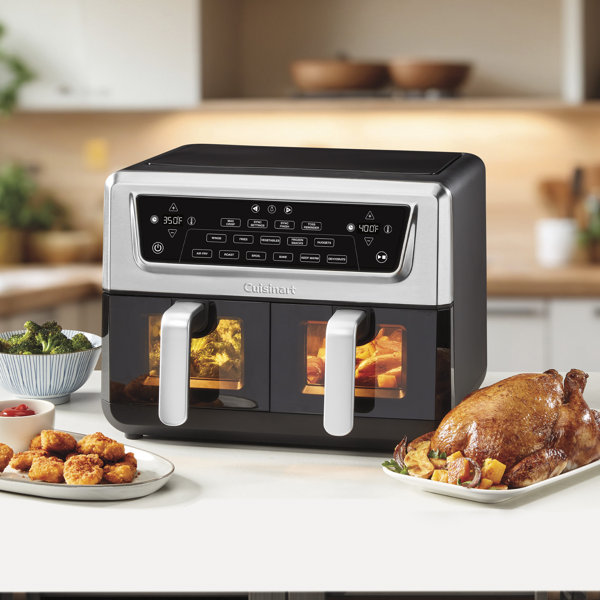 Freidora de aire de doble zona Cuisinart 11qt con canasta Pro