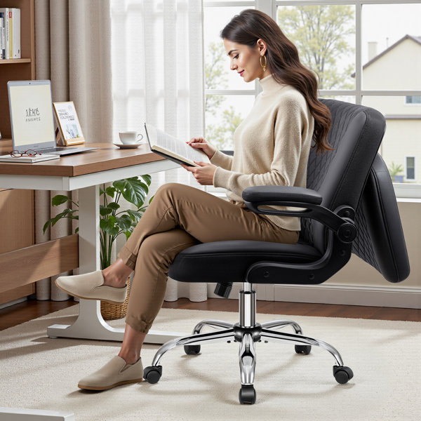 Silla de oficina para personas grandes y altas 400lbs, soporte lumbar ajustable silla ejecutiva