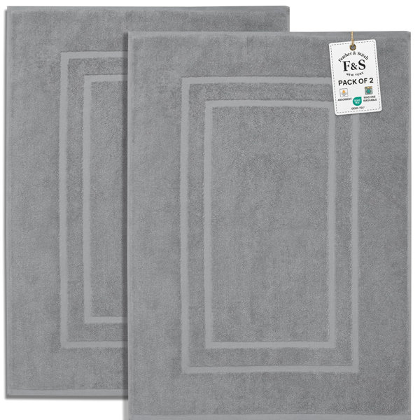 Alfombra de baño Terry de 850 g/m², 100% algodón, super suave, altamente absorbente y de secado rápido - no es una alfombra de baño común